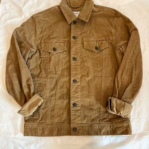Old Navy Small Brown Corduroy Trucker Shirt Jacket
